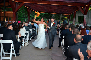 outdoor wedding reception